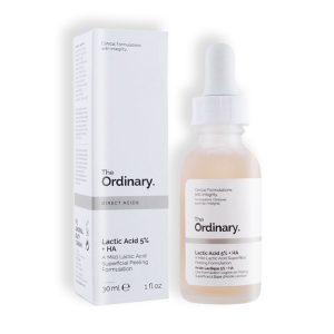 سرم لاکتیک اسید اوردینری The Ordinary Lactic Acid 5% + HA مناسب برای لایه‌برداری ملایم، روشن‌تر شدن پوست و بهبود بافت و شفافیت آن